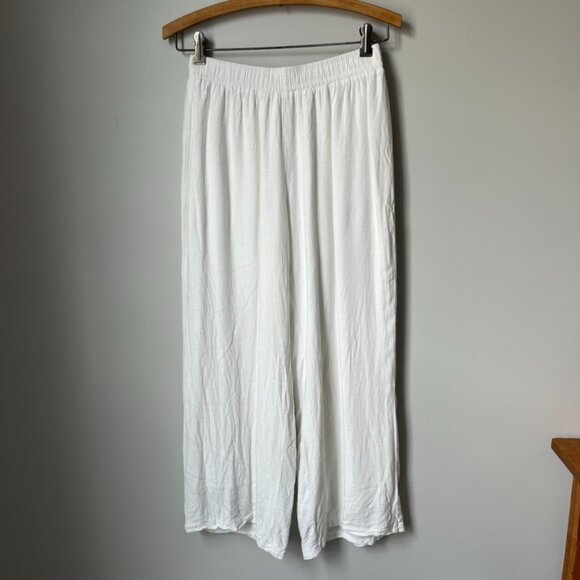 Princess Polly Louis Cotton & Linen Wide Leg Pants Women's 4 - Picture 2 of 10
